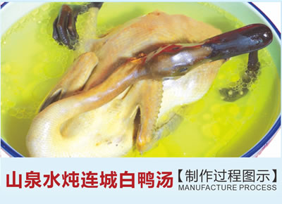 山泉水燉連城白鴨湯